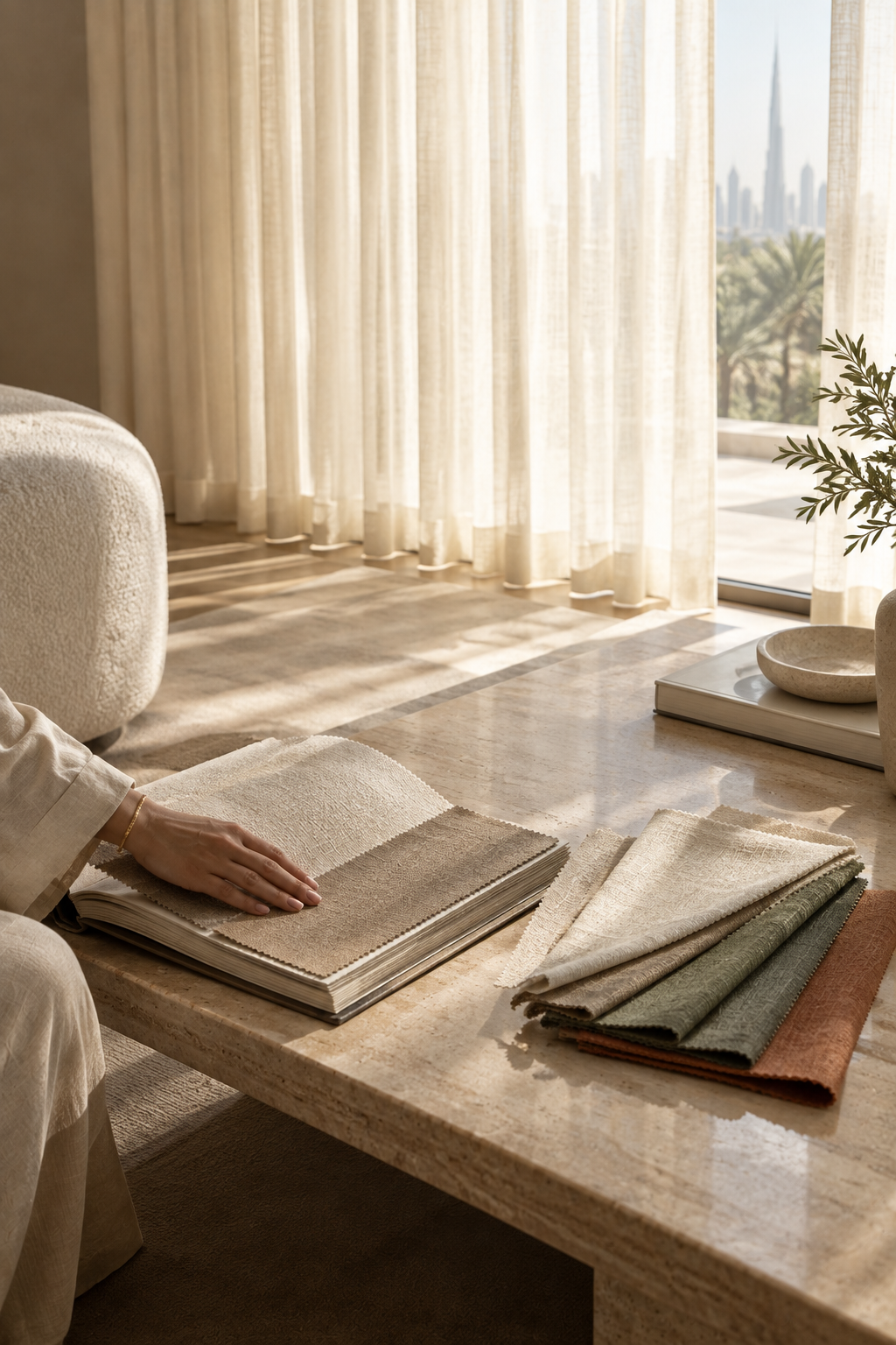 Curtains in a Dubai home
